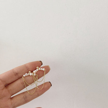 High-Quality Baroque Pearl S925 Silver Earrings